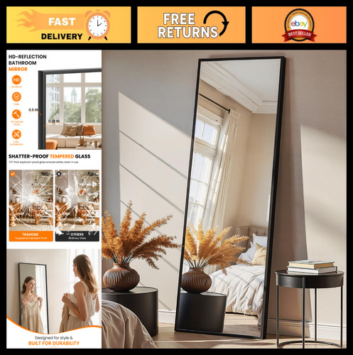 Large full length floor mirror - floor,